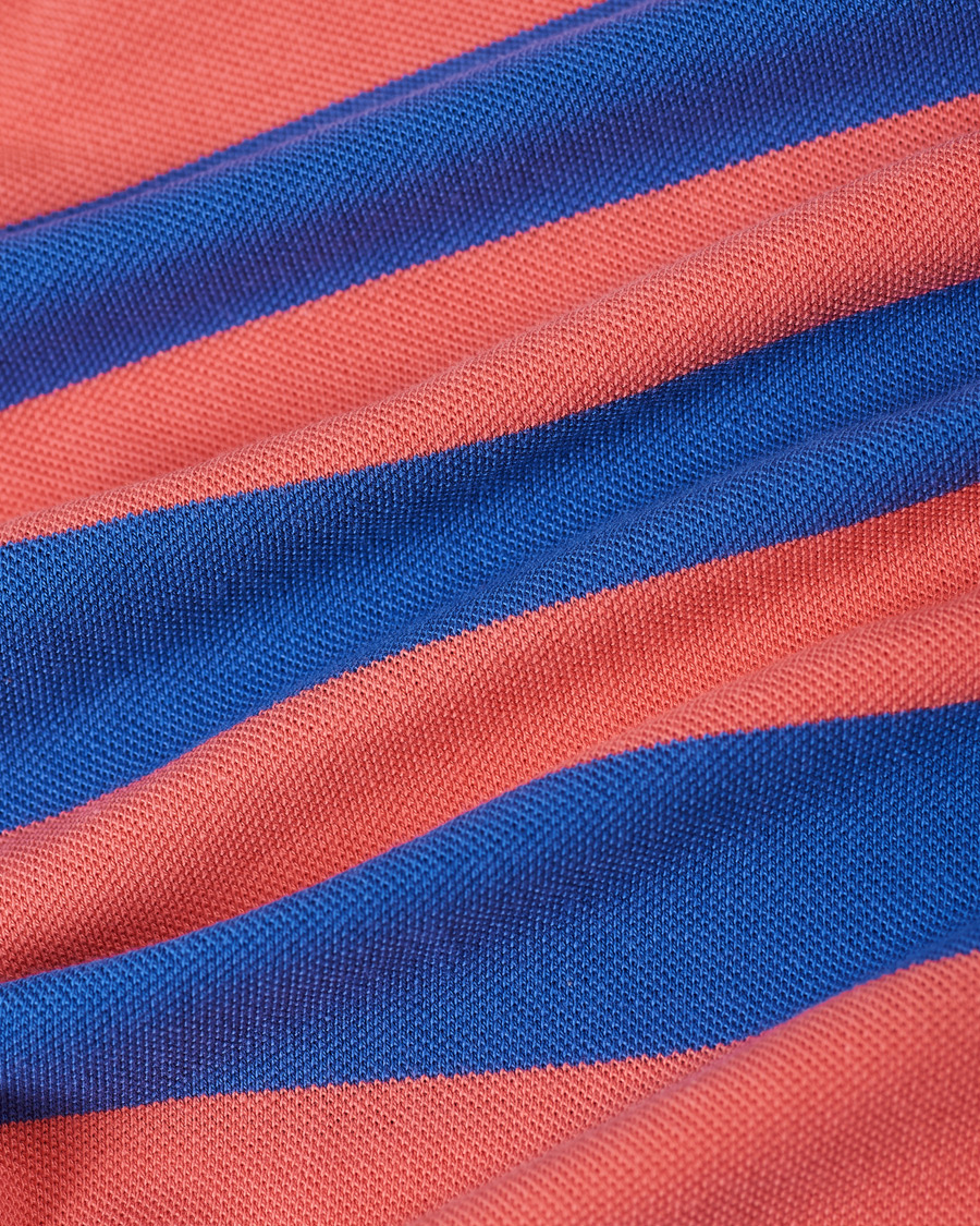 Herr | Pikéer | Polo Ralph Lauren | Custom Slim Fit Striped Polo Red/Blue