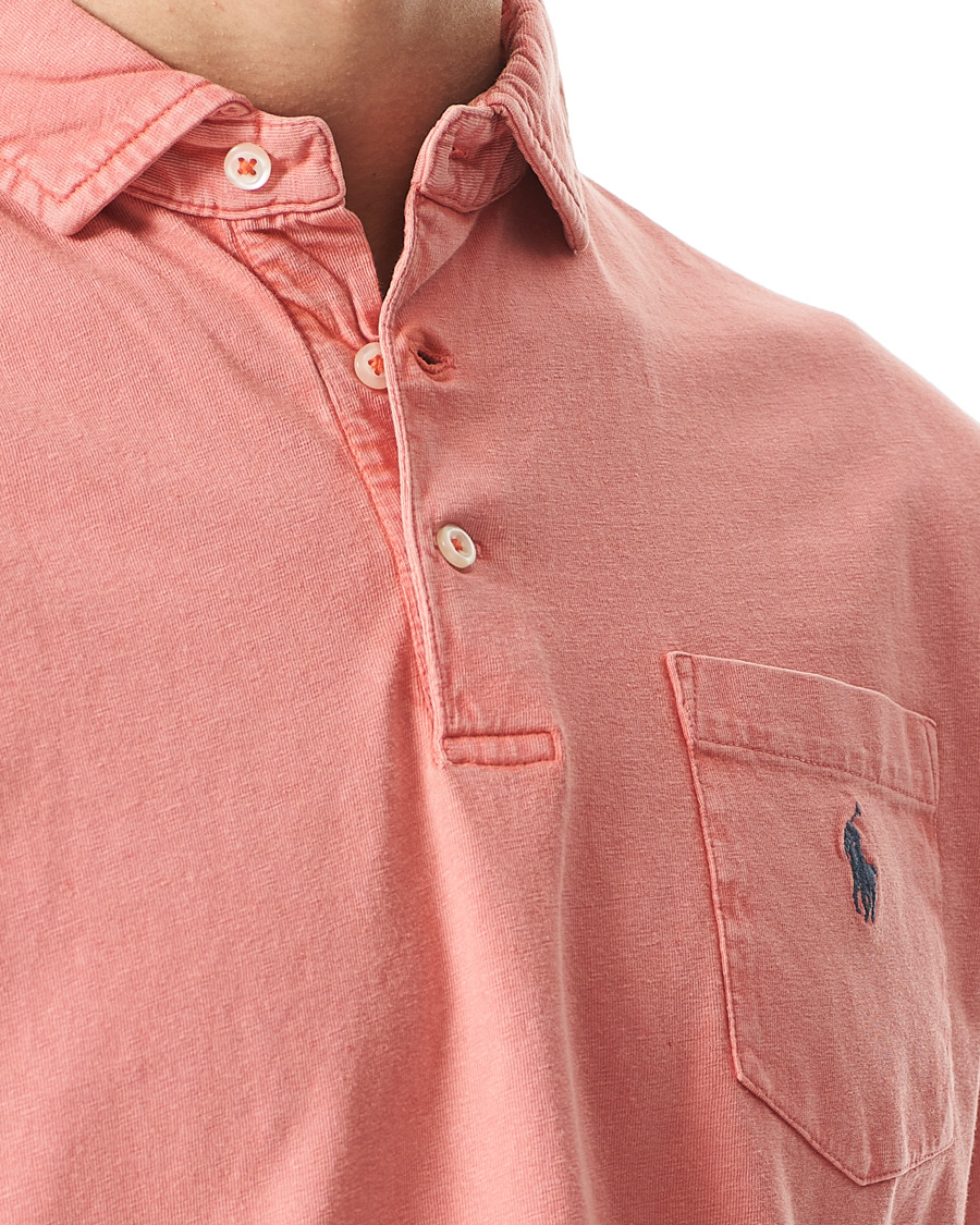 Herr | Pikéer | Polo Ralph Lauren | Cotton/Linen Pocket Polo Amalfi Red