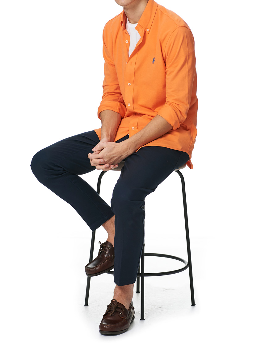 Herr | Skjortor | Polo Ralph Lauren | Featherweight Mesh Shirt May Orange