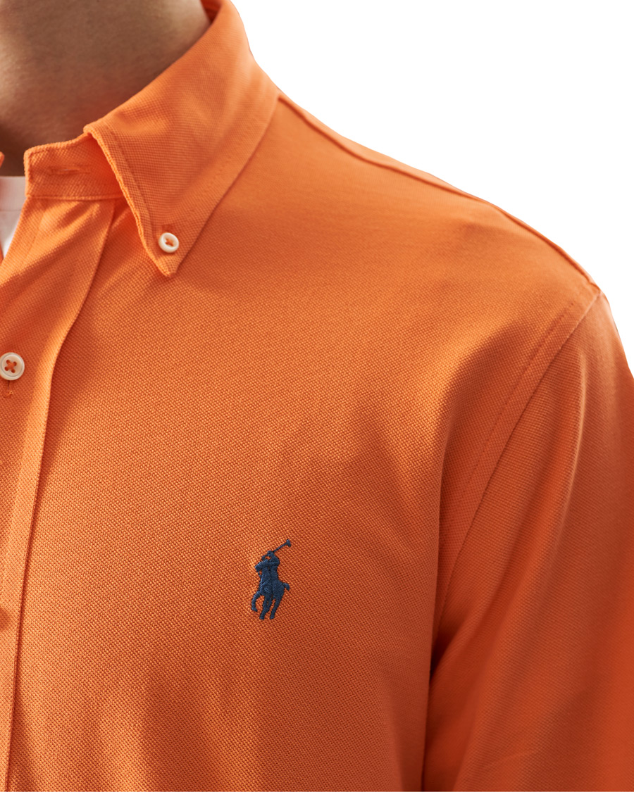 Herr | Skjortor | Polo Ralph Lauren | Featherweight Mesh Shirt May Orange