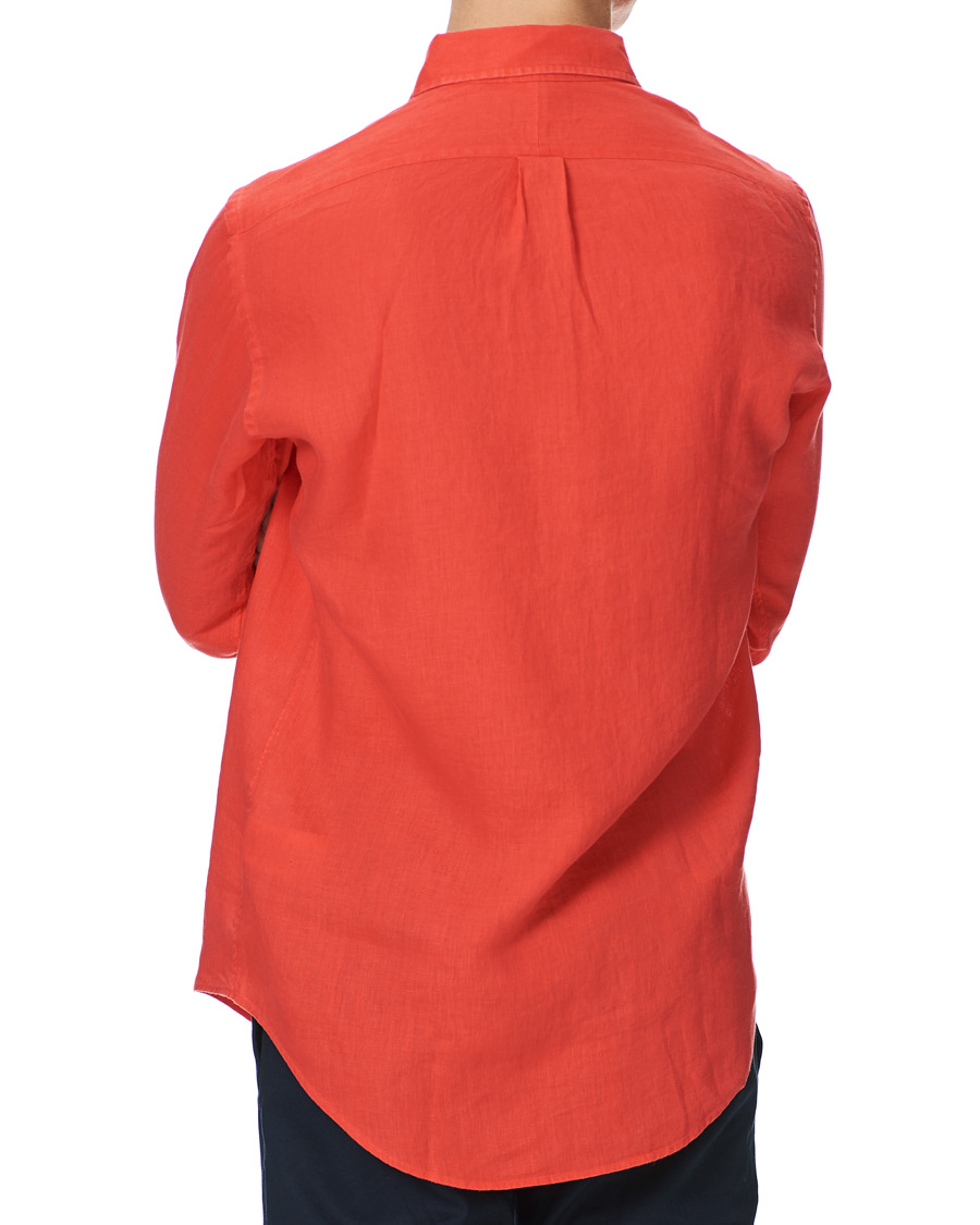 Herr | Skjortor | Polo Ralph Lauren | Custom Fit Linen Button Down Shirt Racing Red