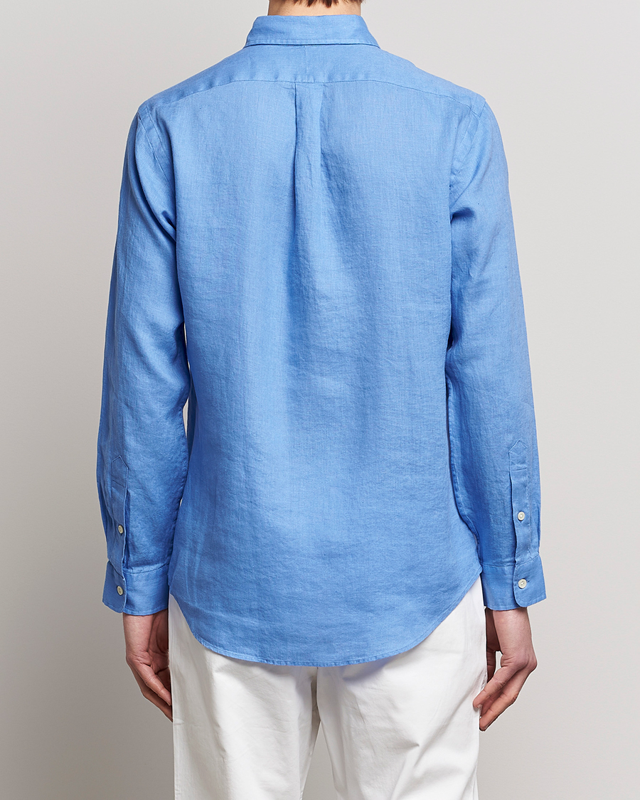 Herr | Skjortor | Polo Ralph Lauren | Custom Fit Linen Button Down Harbor Island Blue