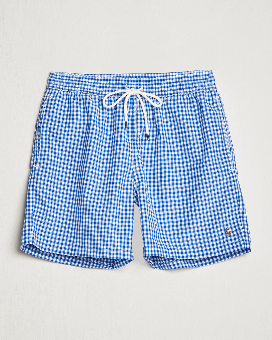 Herr | Badbyxor | Polo Ralph Lauren | Traveler Gingham Swimshorts Cruise Royal