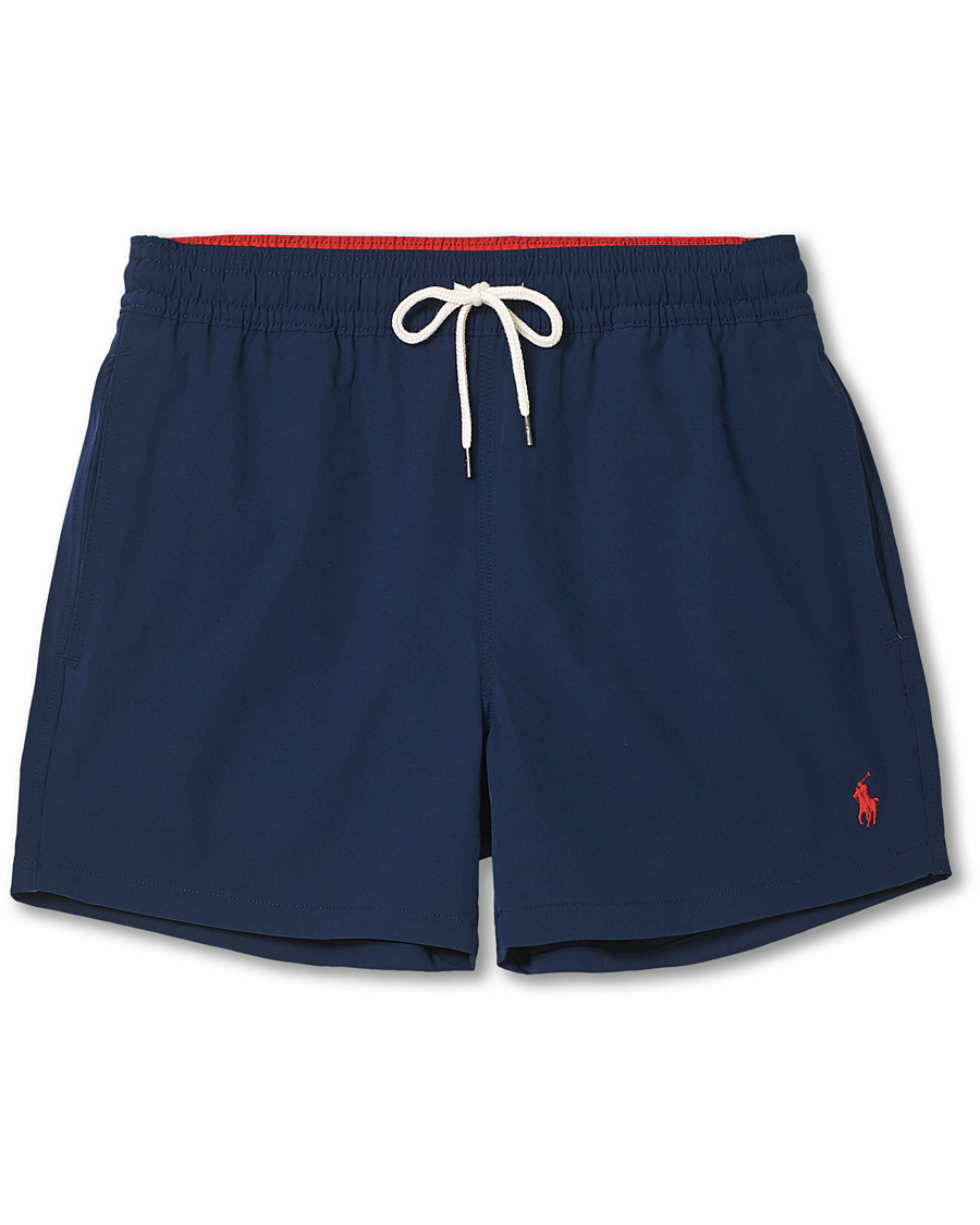 Herr | Badbyxor | Polo Ralph Lauren | Recycled Slim Traveler Swimshorts Newport Navy