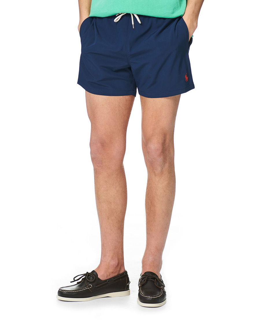 Herr | Badbyxor | Polo Ralph Lauren | Recycled Slim Traveler Swimshorts Newport Navy