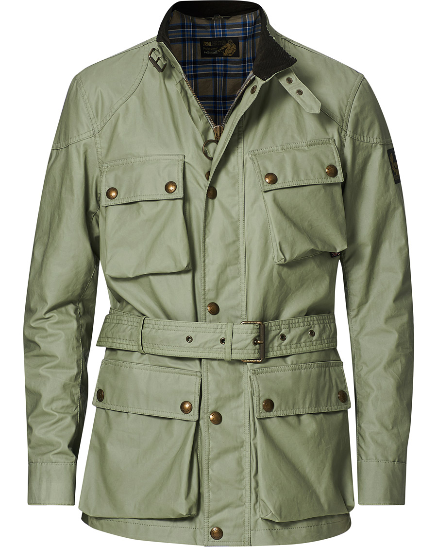 Herr | Jackor | Belstaff | Trialmaster Waxed Jacket Laurel Green