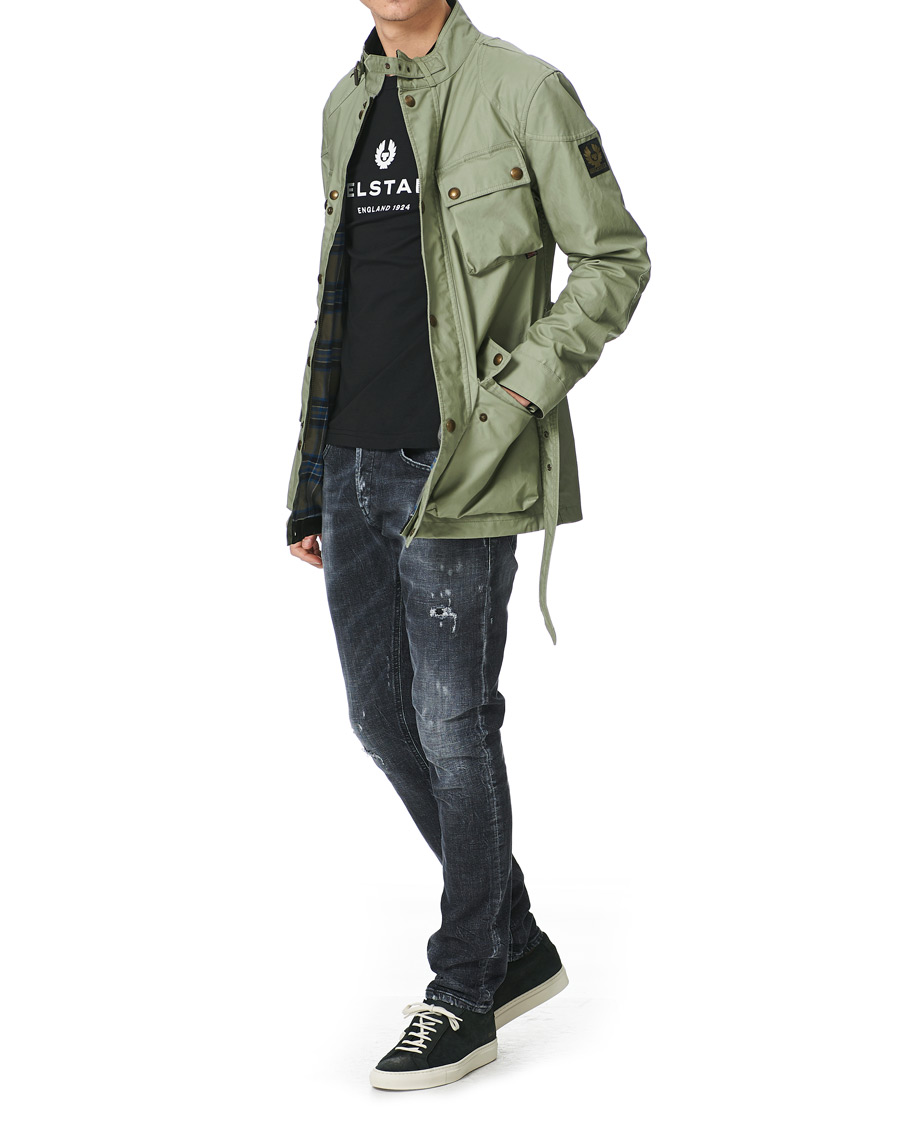 Herr | Jackor | Belstaff | Trialmaster Waxed Jacket Laurel Green