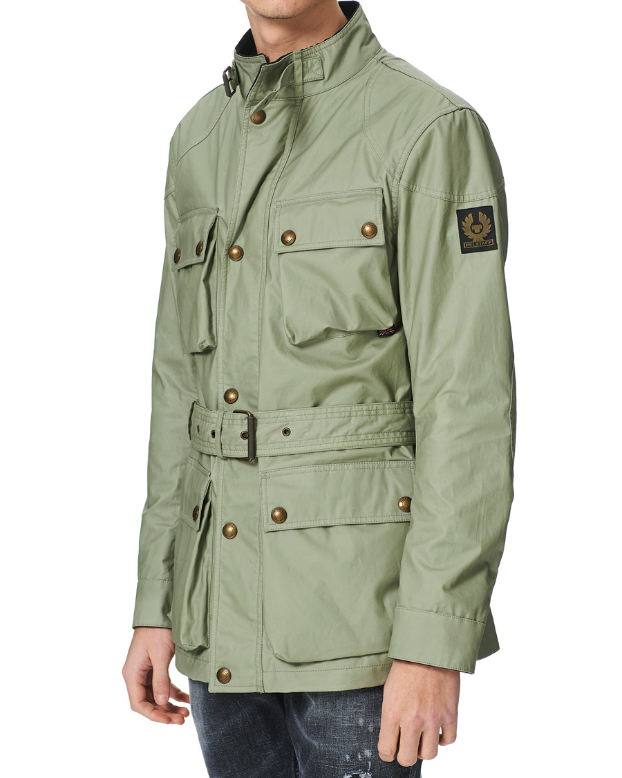 Herr | Jackor | Belstaff | Trialmaster Waxed Jacket Laurel Green