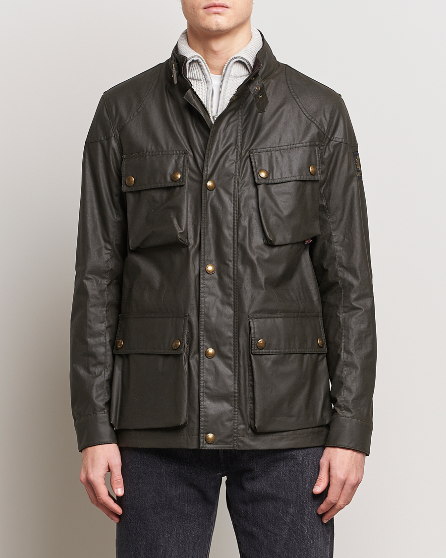 Herr | Vaxade jackor | Belstaff | Fieldmaster Waxed Jacket Faded Olive