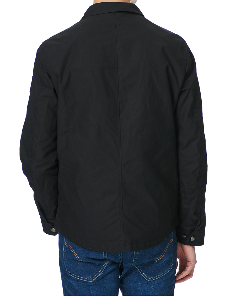 Herr | Jackor | Belstaff | Hedger Dry Wax Overshirt Jacket Black