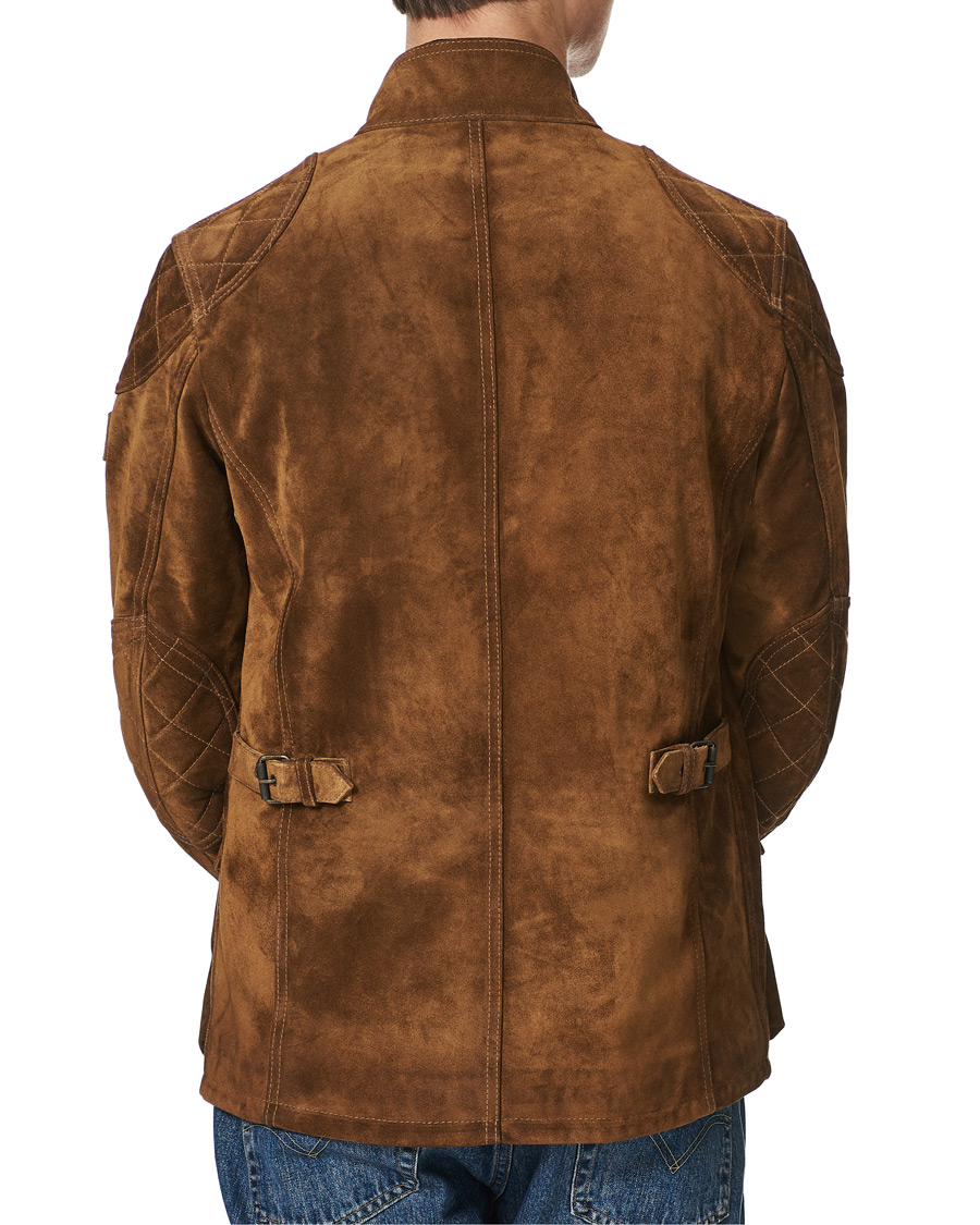 Herr | Jackor | Belstaff | Fieldbrook Suede Jacket Light Camel