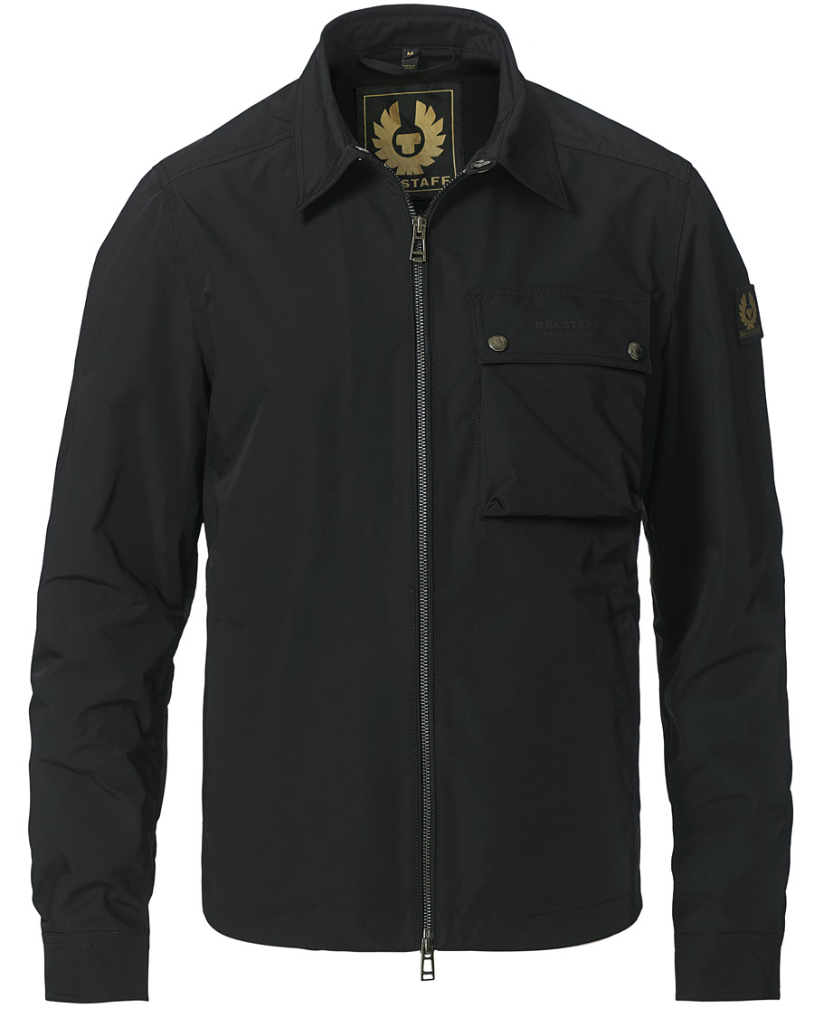 Herr | Skjortor | Belstaff | Wayfare Memory Shell Zip Overshirt Black