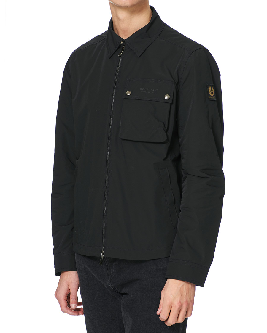 Herr | Skjortor | Belstaff | Wayfare Memory Shell Zip Overshirt Black