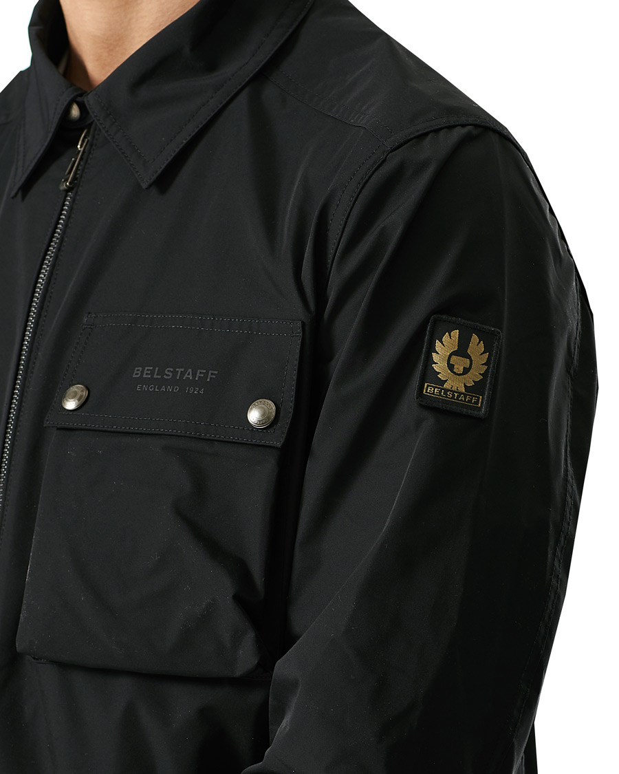 Herr | Skjortor | Belstaff | Wayfare Memory Shell Zip Overshirt Black