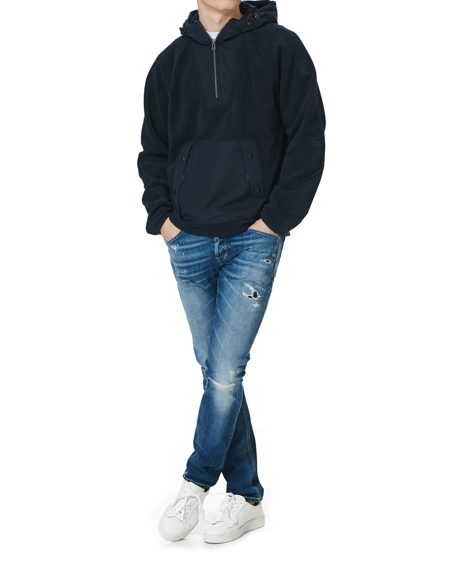 Herr | Tröjor | Belstaff | Atlantic Pile Pullover Dark Ink