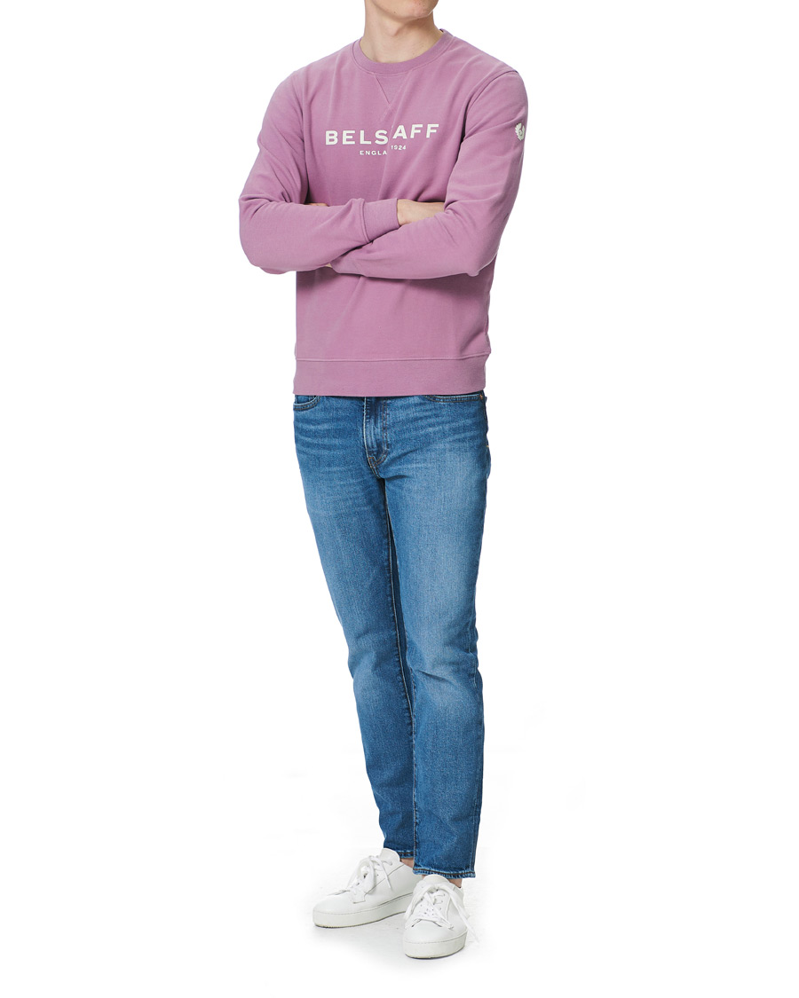 Herr | Tröjor | Belstaff | 1924 Crew Neck Logo Sweat Lavender