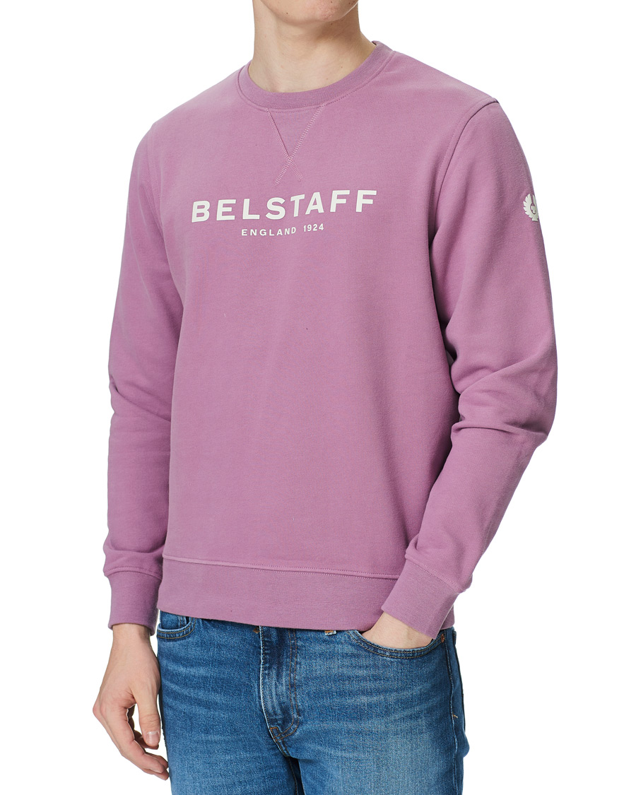 Herr | Tröjor | Belstaff | 1924 Crew Neck Logo Sweat Lavender
