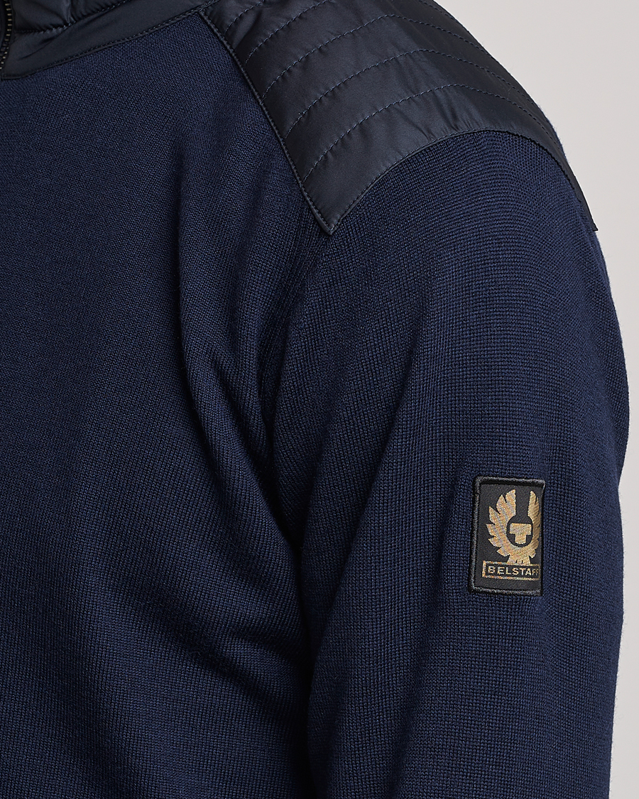 Herr | Tröjor | Belstaff | Kelby Zip Cardigan Navy
