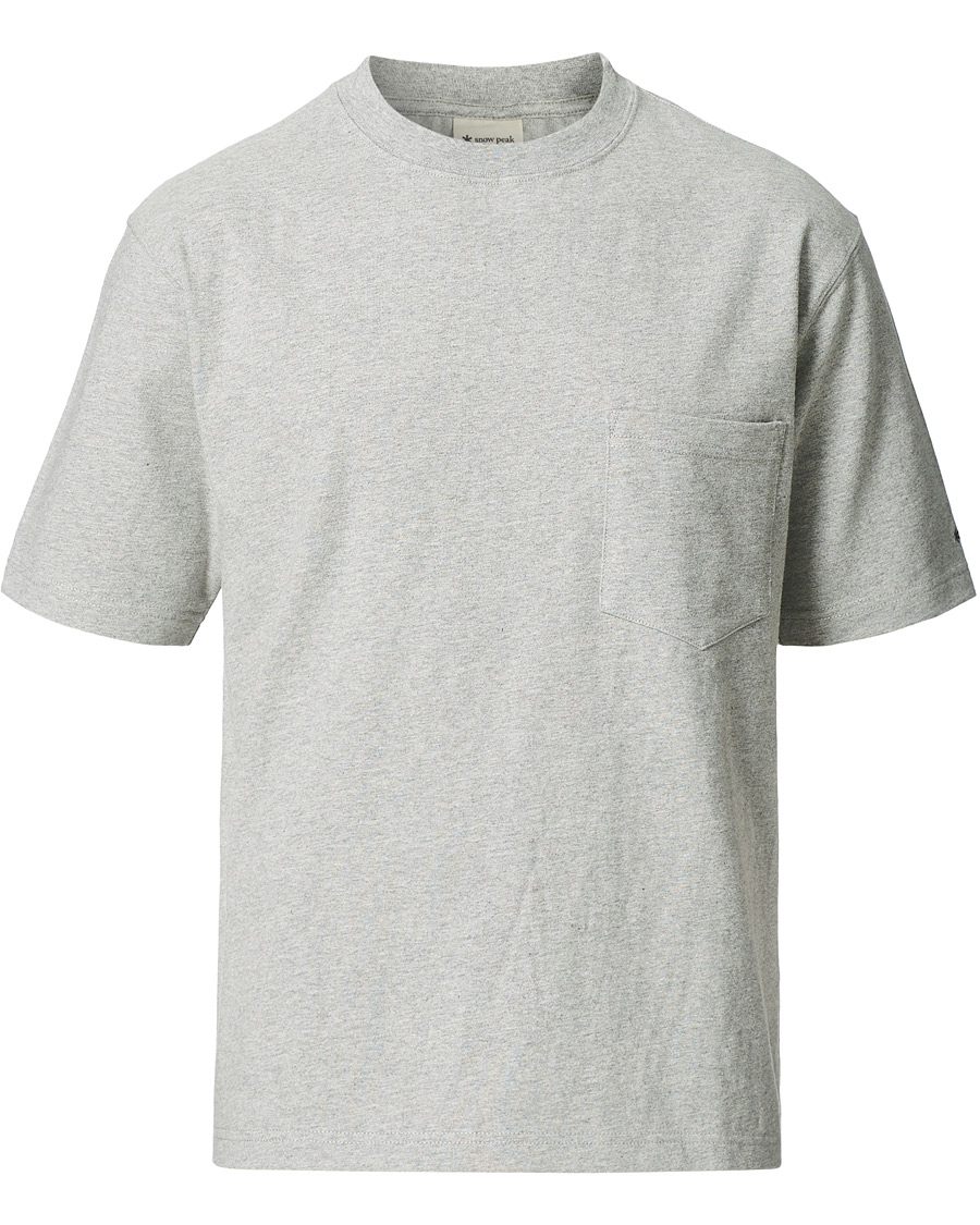 Herr | T-Shirts | Snow Peak | Recycled Cotton T-Shirt Medium Grey