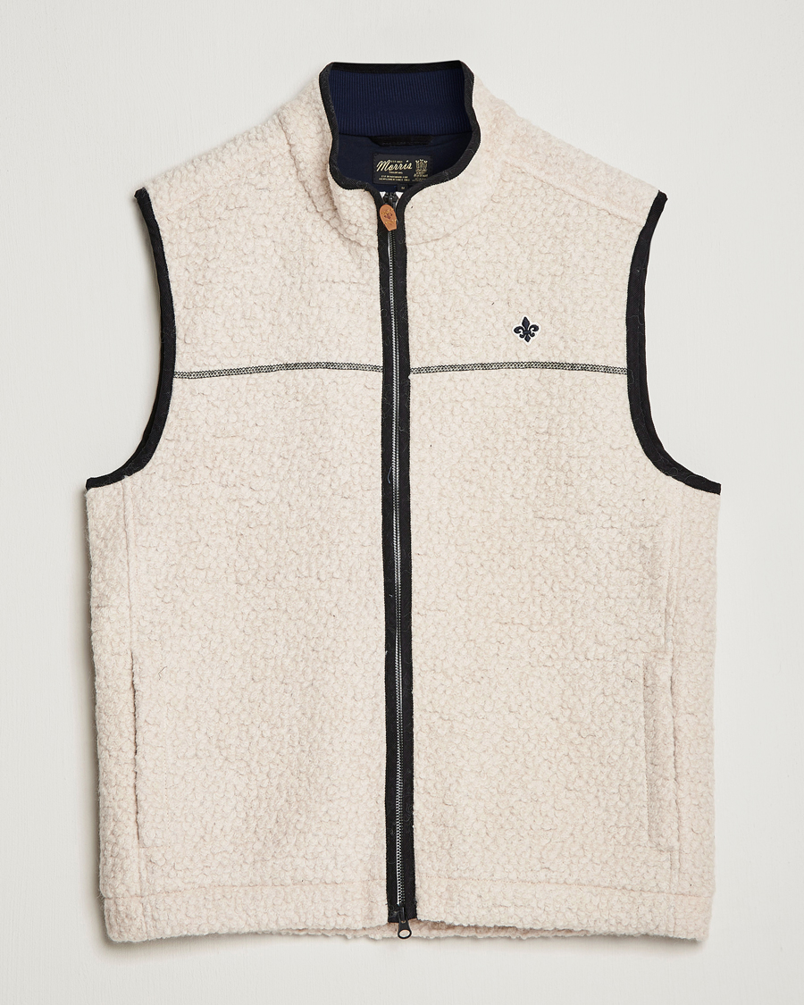 Herr | Västar | Morris | Whitfield Pile Vest White