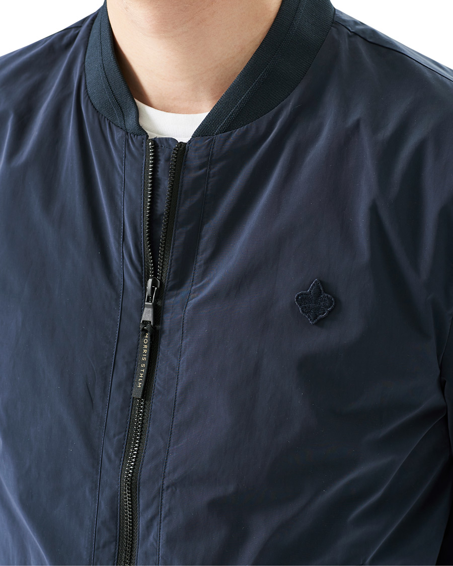 Herr | Jackor | Morris | Nicolas Nylon Bomber Jacket Old Blue