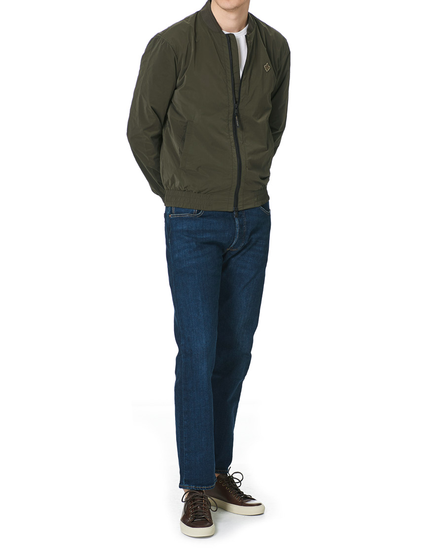 Herr | Jackor | Morris | Nicolas Nylon Bomber Jacket Olive