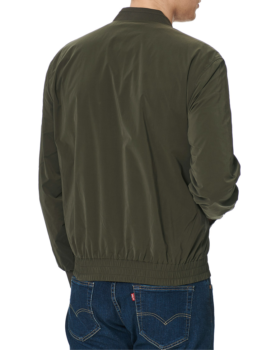 Herr | Jackor | Morris | Nicolas Nylon Bomber Jacket Olive