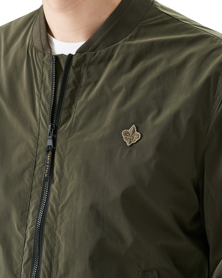 Herr | Jackor | Morris | Nicolas Nylon Bomber Jacket Olive