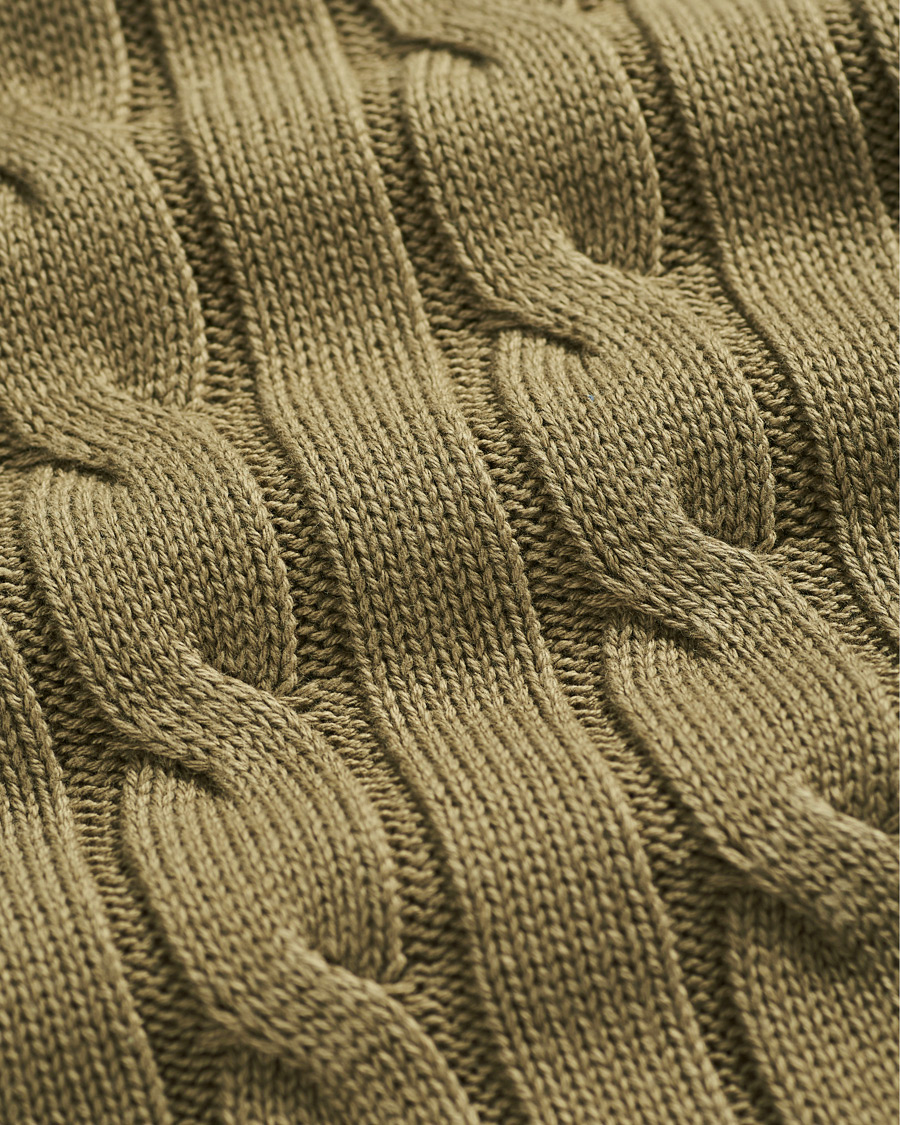 Herr | Tröjor | Morris | Marlebone Cable Half-Zip Green