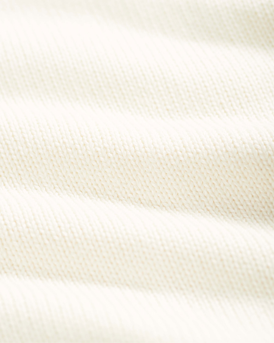 Herr | Tröjor | Morris | Norton Logo Knitted Half-Zip Off White