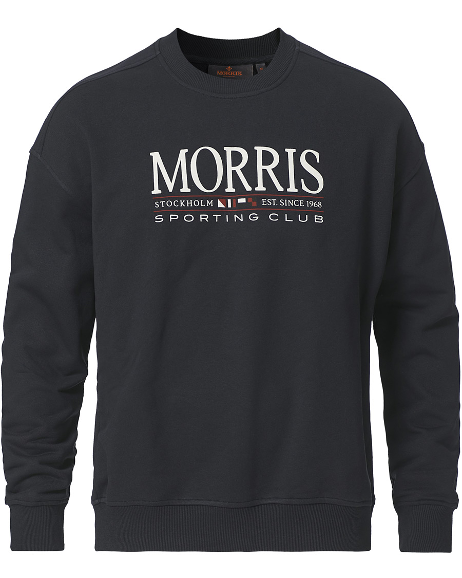 Herr | Tröjor | Morris | Buxton Logo Sweatshirt Navy