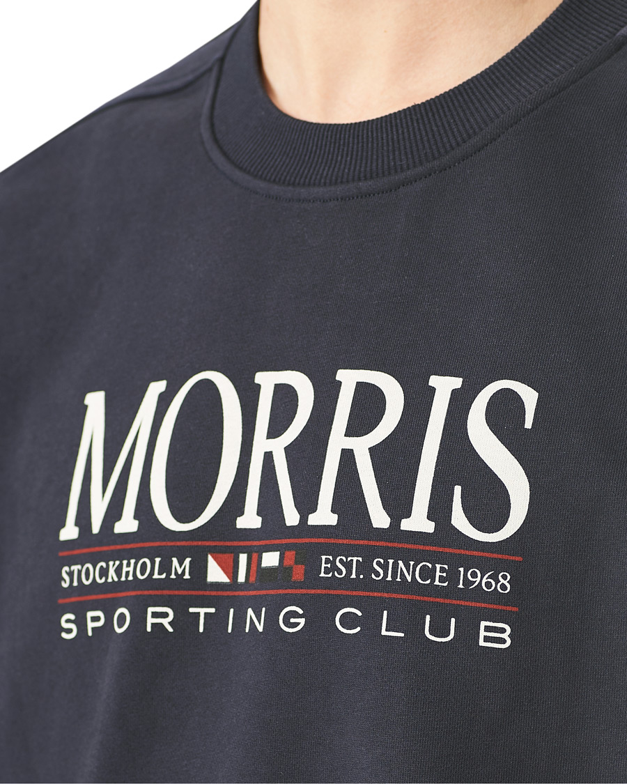 Herr | Tröjor | Morris | Buxton Logo Sweatshirt Navy