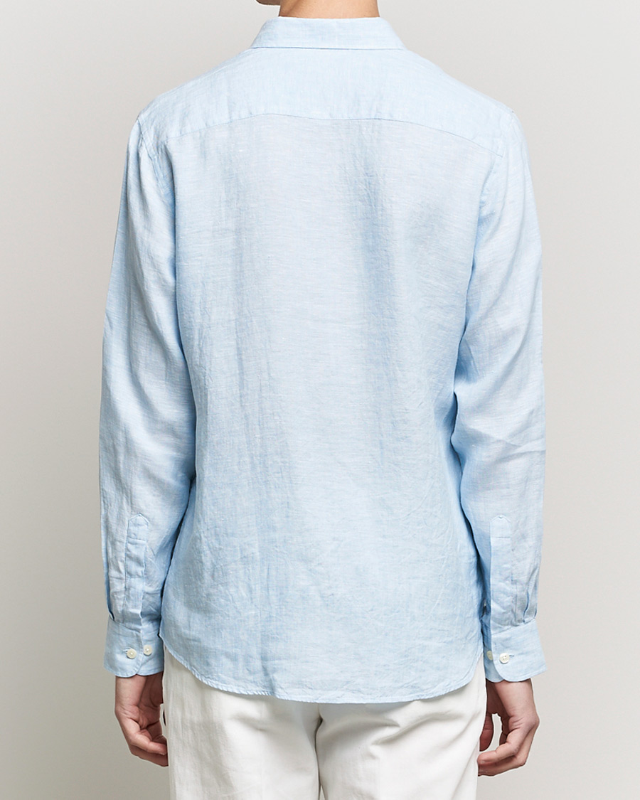Herr | Skjortor | Morris | Douglas Linen Shirt Light blue