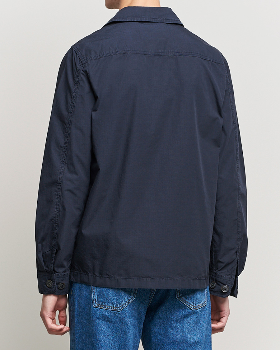 Herr | Skjortor | Morris | Morley Ripstop Shirt Jacket Old Blue