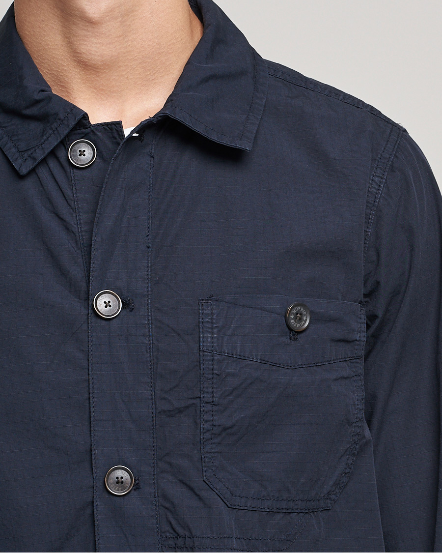 Herr | Skjortor | Morris | Morley Ripstop Shirt Jacket Old Blue