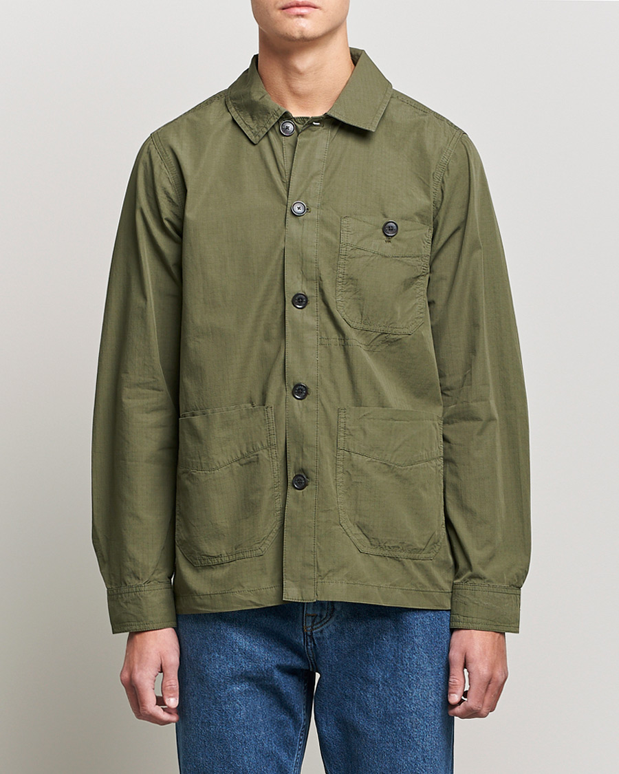 Herr | Skjortjackor | Morris | Morley Ripstop Shirt Jacket Olive