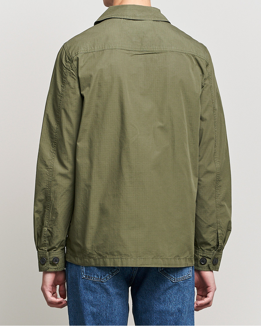 Herr | Skjortor | Morris | Morley Ripstop Shirt Jacket Olive