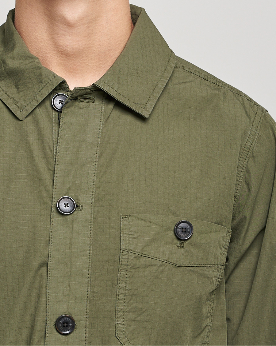 Herr | Skjortor | Morris | Morley Ripstop Shirt Jacket Olive