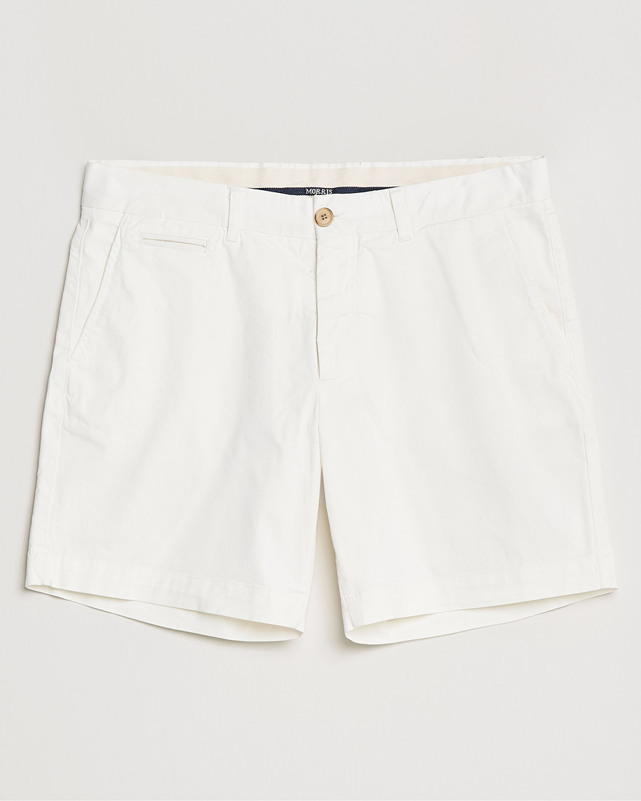 Herr |  | Morris | Light Twill Chino Shorts Off White