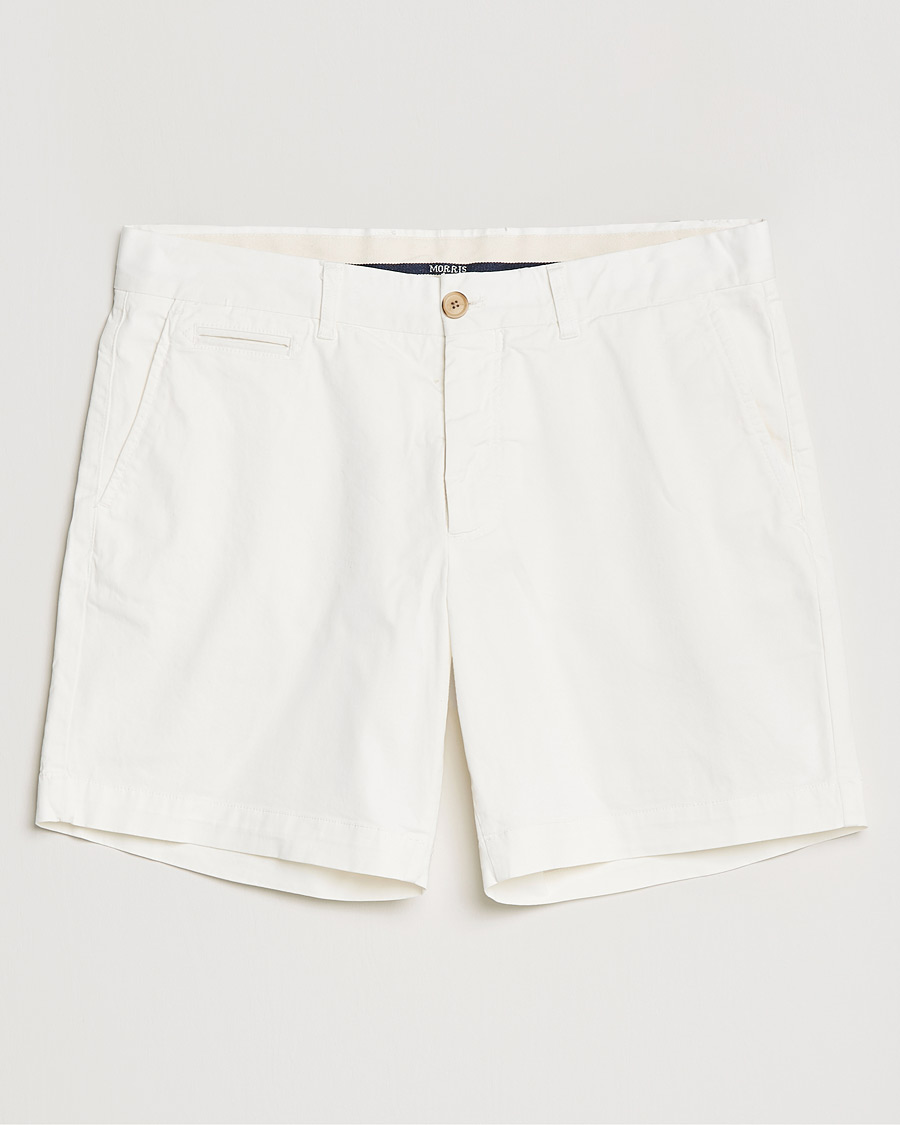 Herr | Shorts | Morris | Light Twill Chino Shorts White
