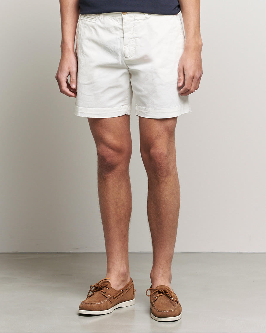 Herr | Shorts | Morris | Light Twill Chino Shorts White