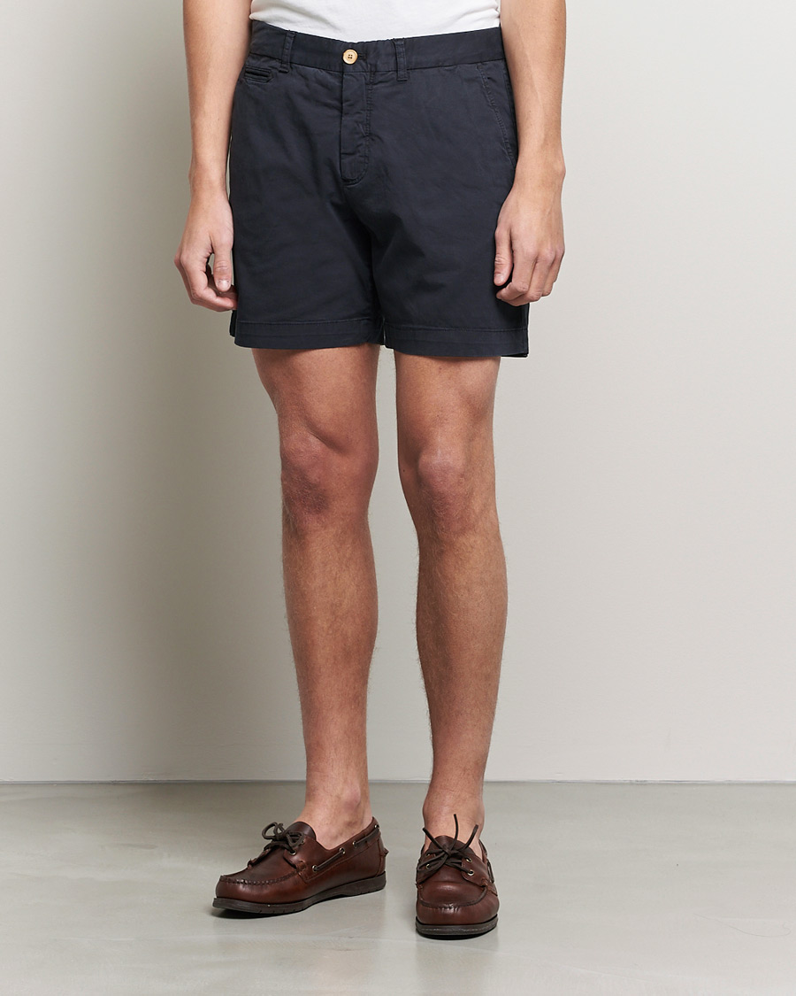 Herr | Shorts | Morris | Light Twill Chino Shorts Navy