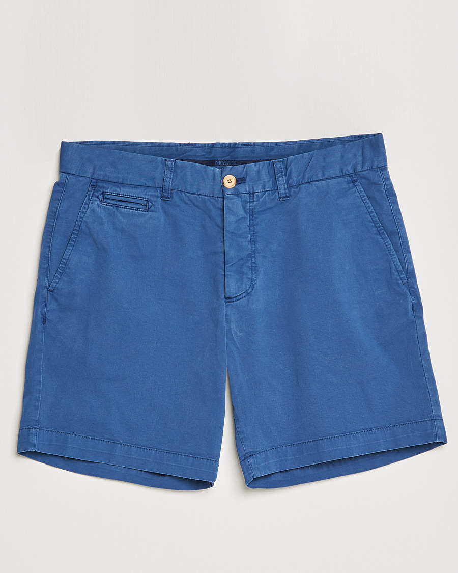 Herr | Shorts | Morris | Light Twill Chino Shorts Blue