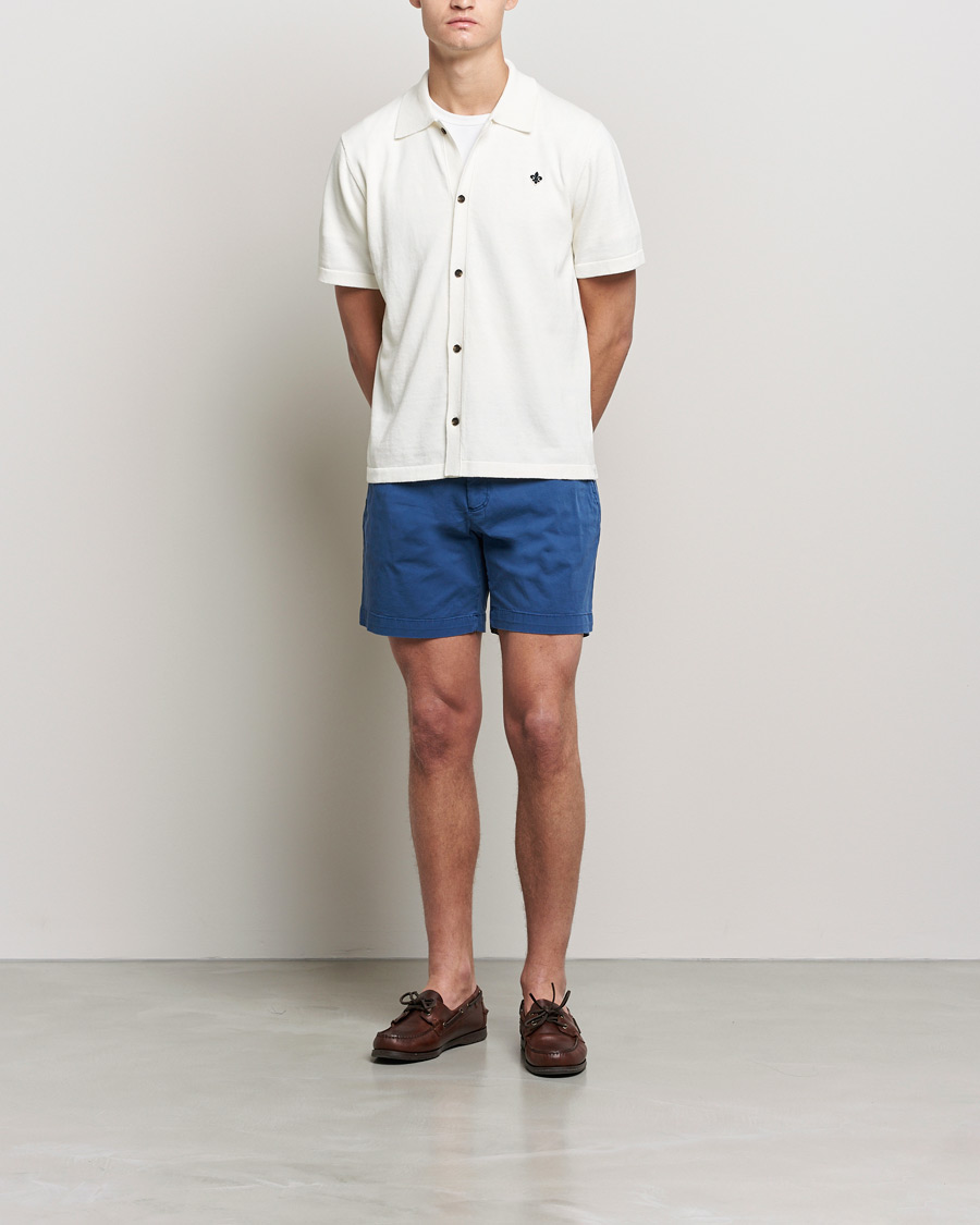 Herr | Shorts | Morris | Light Twill Chino Shorts Blue