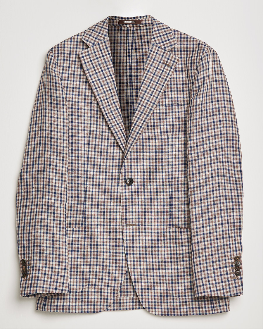 Herr |  | Morris Heritage | Mike Patch Pocket Checked Blazer Brown