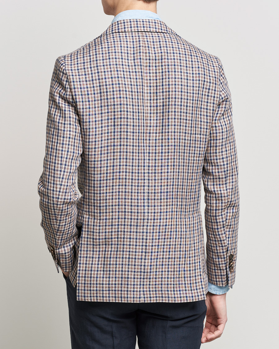 Herr | Kavajer | Morris Heritage | Mike Patch Pocket Checked Blazer Brown