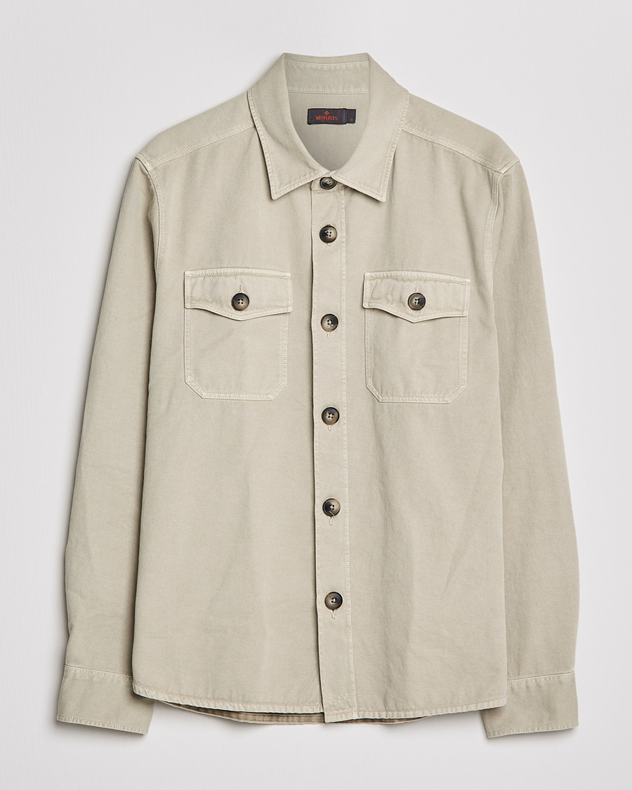 Herr | Skjortor | Morris | Sanford Light Cotton Overshirt Beige