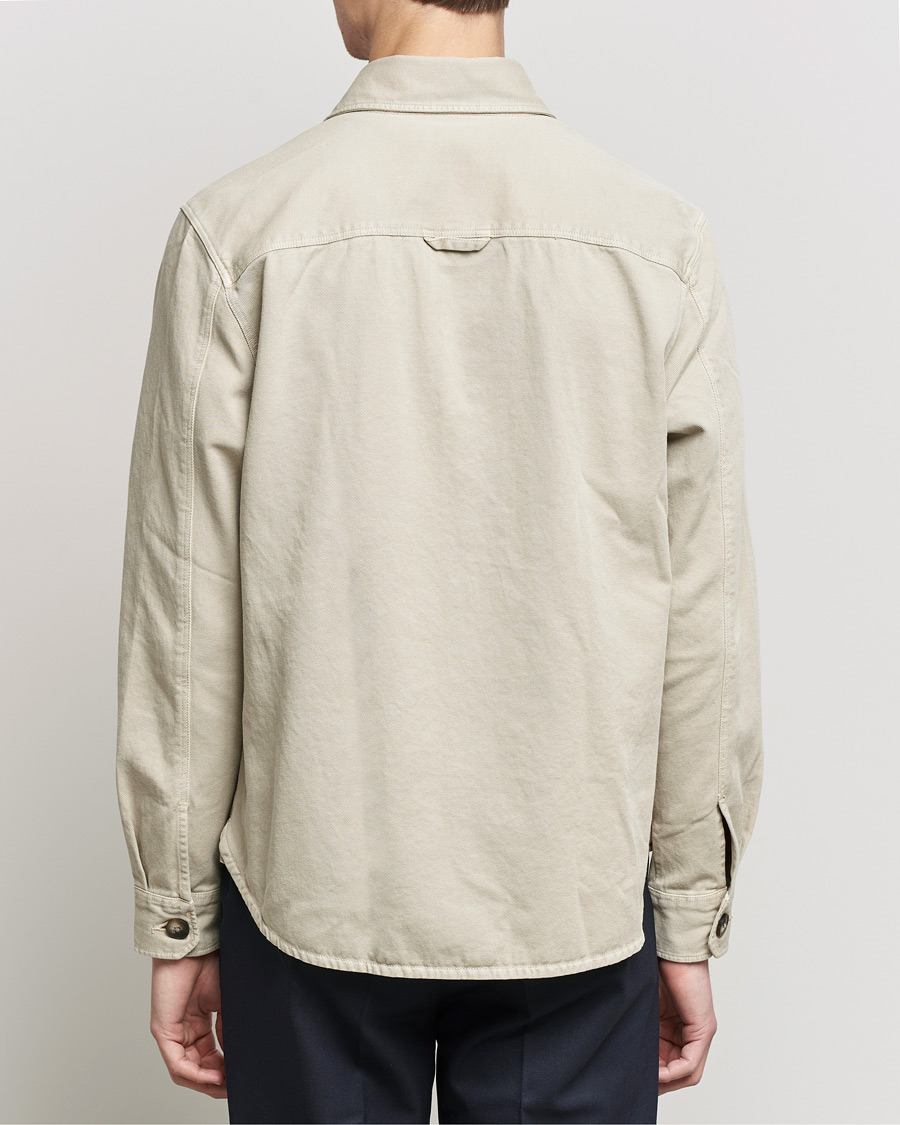 Herr | Skjortor | Morris | Sanford Light Cotton Overshirt Beige