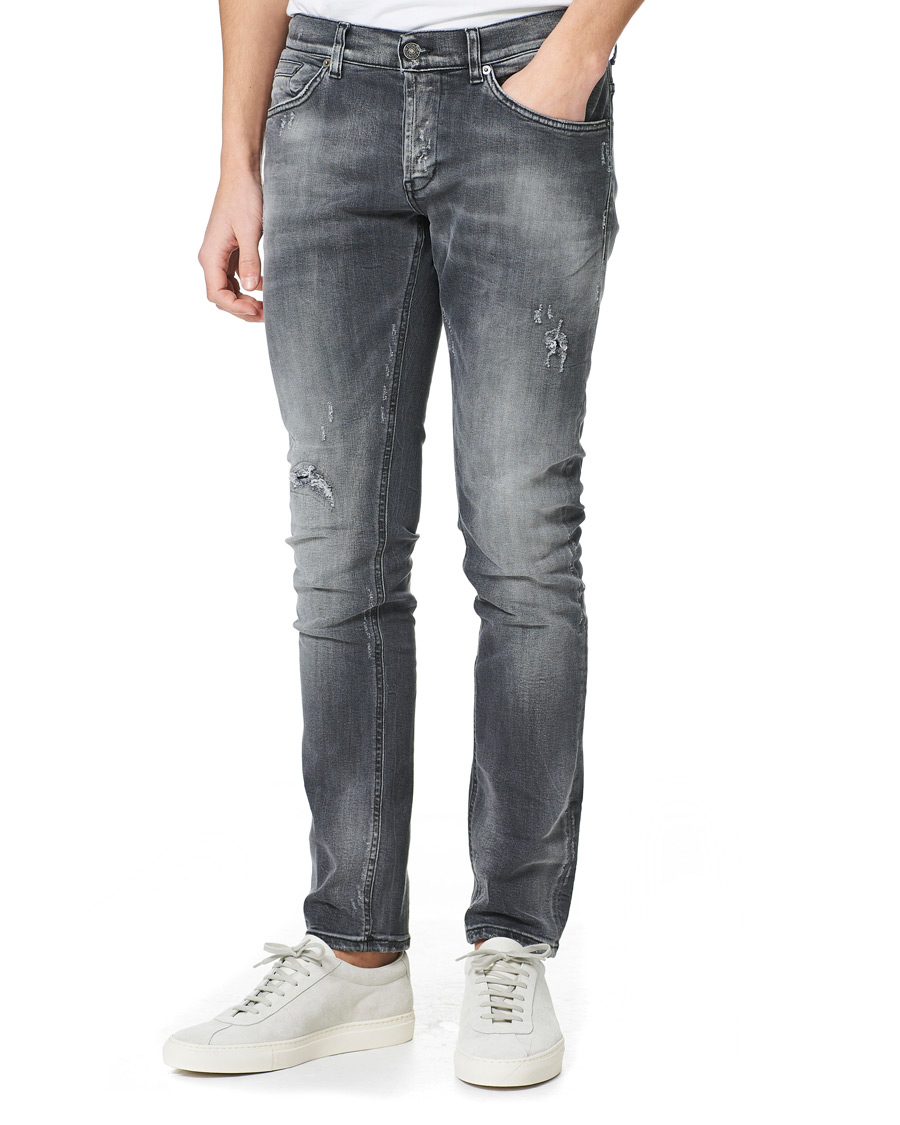Herr | Jeans | Dondup | George Jeans Destoryed Medium Grey