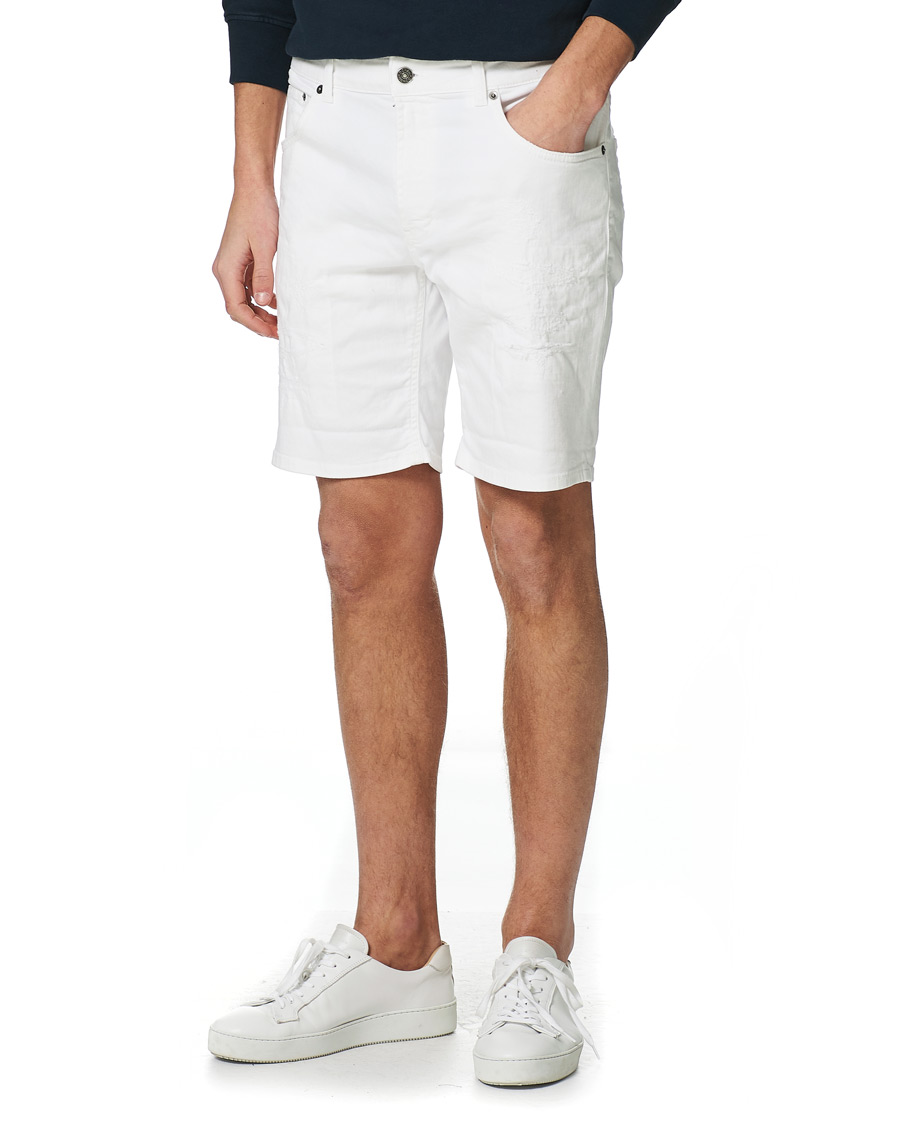 Herr | Shorts | Dondup | Derek Denim Shorts Detroyed White